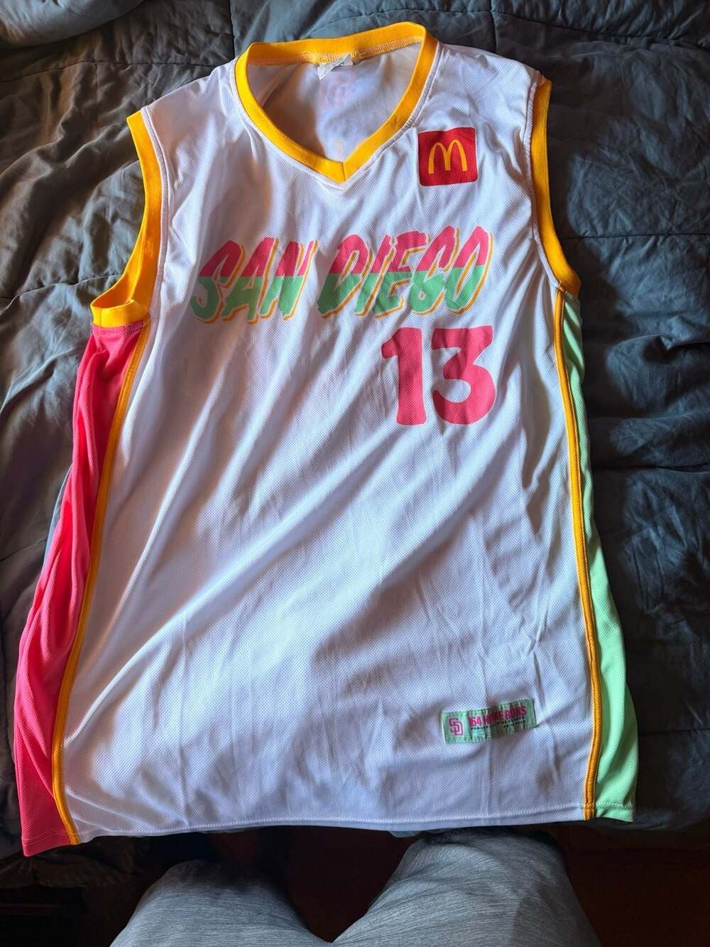 San Diego Padres Manny Machado #13 City Connect McDonald's Basketball Jersey